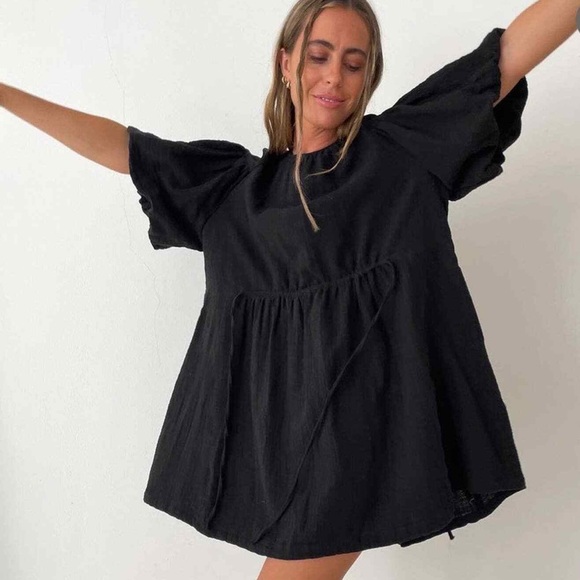 Les Basics Multiway Dress in Black - Picture 1 of 6